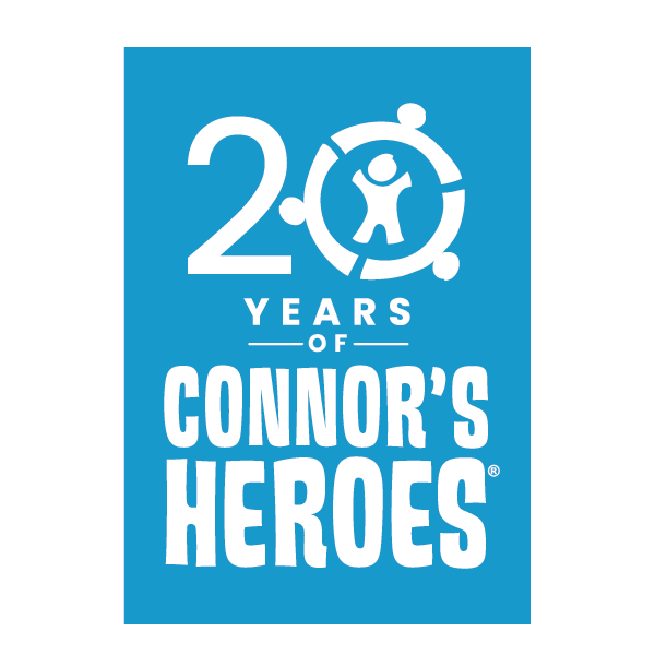 Connor's Heroes 20 Year Anniversary Logo